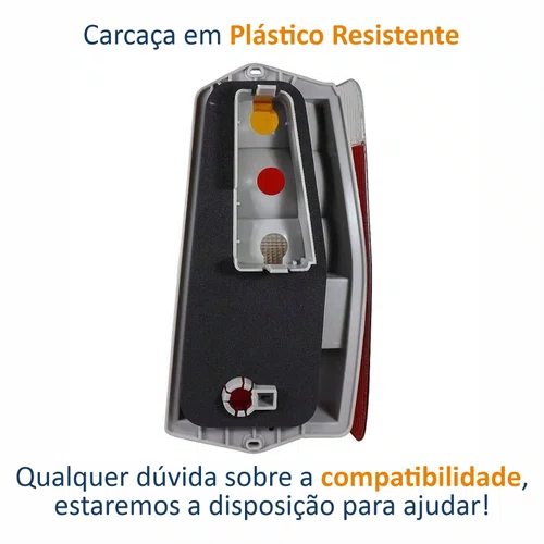 Lanterna Fiat Fiorino 2004 Até 2013 Fumê Lado Esquerdo Motorista