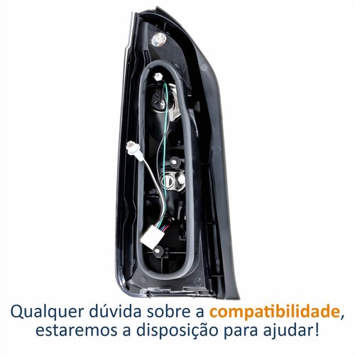Lanterna Traseira Fiat Idea Adventure 2010 Até 2016 Com Led Bicolor Lado Direito Passageiro