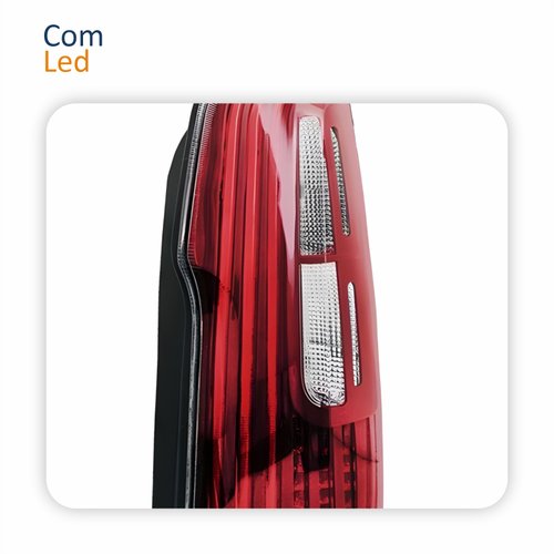 Lanterna Traseira Fiat Idea Adventure 2010 Até 2016 Com Led Bicolor Lado Direito Passageiro