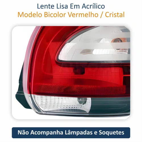 Lanterna Fiat Mobi 2016 Até 2025 Lado Direito Passageiro