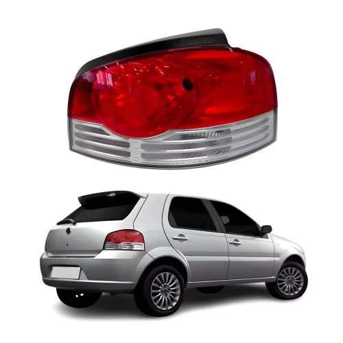 Lanterna Fiat Palio BBB 2008 Até 2012 Bicolor Frisada Lado Direito Passageiro