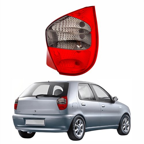 Lanterna Fiat Palio G2 2001 Até 2004 Fumê Carcaça Vermelha Lado Direito Passageiro
