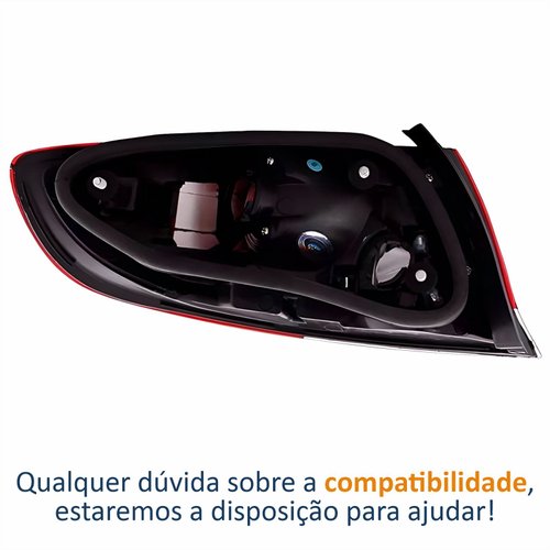 Lanterna Traseira Fiat Siena G4 2008 Até 2013 Canto Bicolor Lado Direito Passageiro