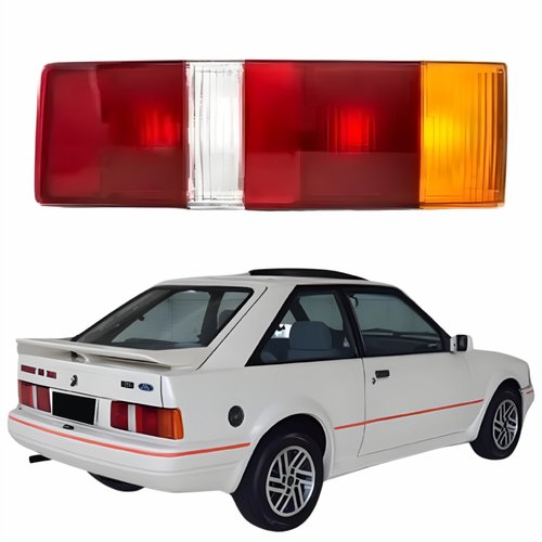 Lanterna Traseira Ford Escort Hobby 1987 Até 1992 Tricolor Lado Direito Passageiro