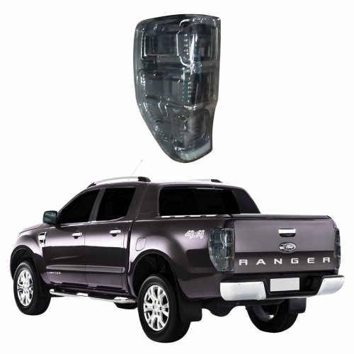 Lanterna Ford Ranger 2013 Até 2018 Fumê Lado Esquerdo Motorista