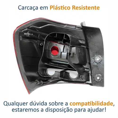 Lanterna Gm Cobalt 2016 Até 2019 Canto Bicolor Cristal Lado Direito Passageiro