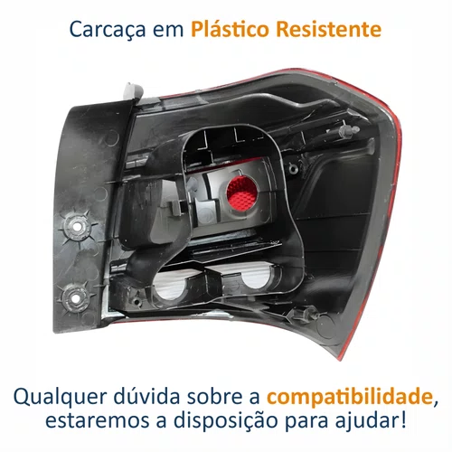 Lanterna Gm Cobalt 2016 Até 2019 Canto Bicolor Cristal Lado Esquerdo Motorista