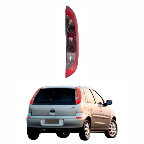 Lanterna Gm Corsa Hatch Frente Montana 2003 Até 2012 Bicolor Fumê Lado Direito Passageiro