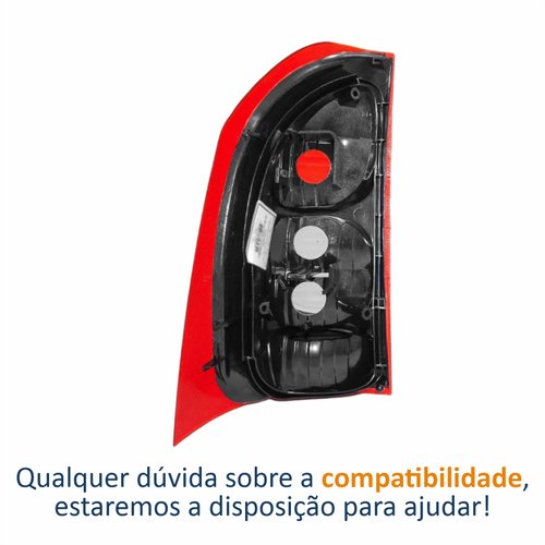 Lanterna Gm Montana 2003 até 2010 Bicolor Cristal Lado Direito Passageiro