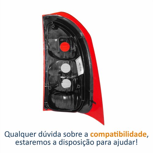 Lanterna Gm Montana 2003 até 2010 Bicolor Cristal Lado Esquerdo Motorista