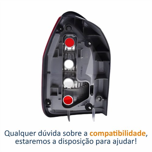 Lanterna Traseira Chevrolet Zafira 2001 2002 2003 2004 2005 2006 2007 2008 2009 2010 2011 2012 Bicolor Lado Esquerdo Motorista