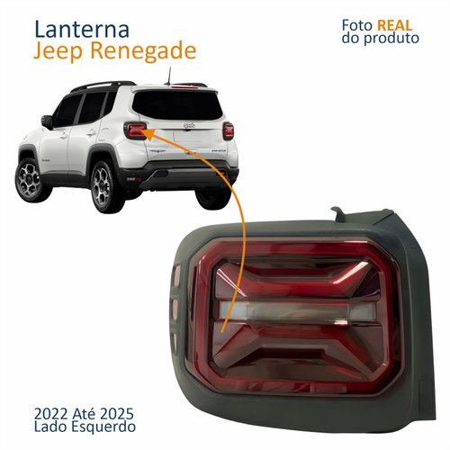 Lanterna Traseira Jeep Renegade 2022 2023 2024 2025 Com Led Lado Esquerdo Motorista