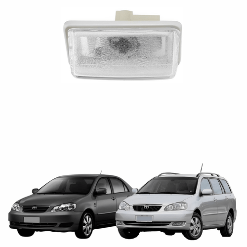 Lanterna Luz Placa Toyota Corolla Fielder 2003 até 2008 Com Soquete Lado Esquerdo Motorista