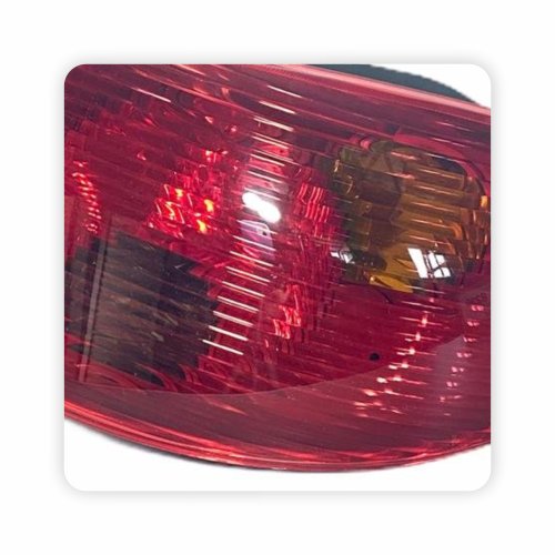 Lanterna Peugeot 206 2004 Até 2009 Toda Vermelha Lado Direito Passageiro