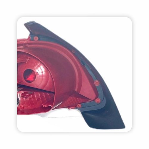 Lanterna Peugeot 207 Hatch 2009 2010 2011 2012 2013 2014 2015 Bicolor Cristal Grade Ré Vermelha Lado Direito Passageiro