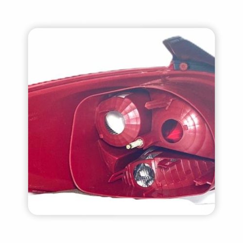 Lanterna Peugeot 207 Hatch 2009 2010 2011 2012 2013 2014 2015 Bicolor Cristal Grade Ré Vermelha Lado Direito Passageiro