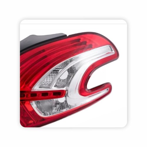 Lanterna Peugeot 208 2013 Até 2018 Bicolor Cristal Lado Direito Passageiro