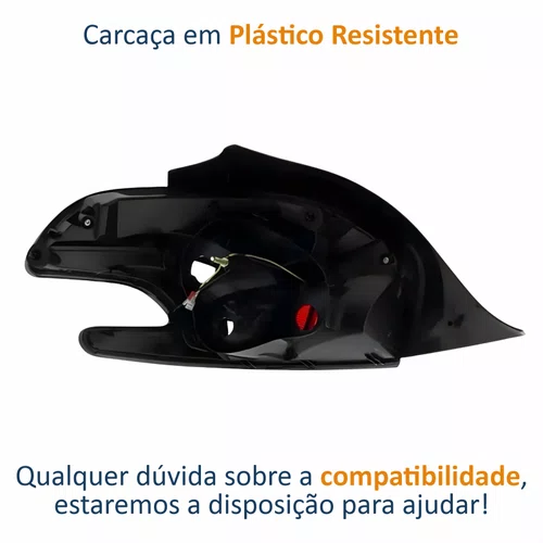 Lanterna Peugeot 208 2013 Até 2018 Fumê Lado Direito Passageiro