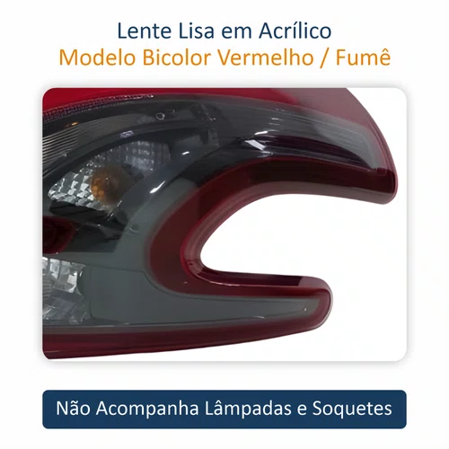 Lanterna Peugeot 208 2013 Até 2018 Fumê Lado Direito Passageiro