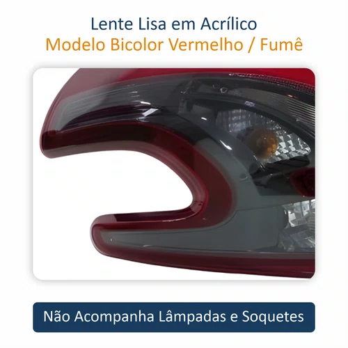 Lanterna Peugeot 208 2013 Até 2018 Fumê Lado Esquerdo Motorista
