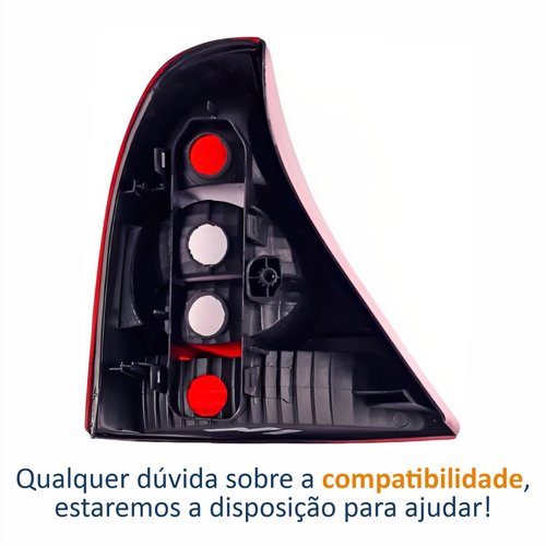 Lanterna Renault Clio 2003 Até 2012 Lado Direito Passageiro