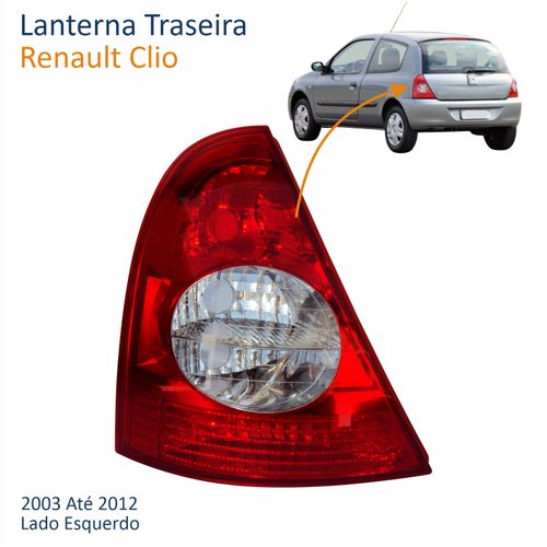 Lanterna Renault Clio 2003 Até 2012 Lado Esquerdo Motorista