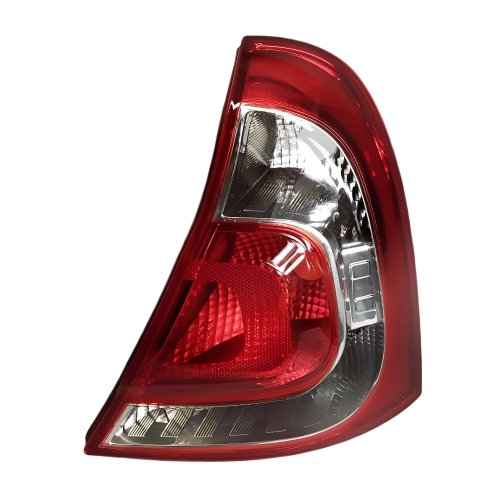Lanterna Renault Clio 2013 Até 2016 Bicolor Cristal Carcaça Vermelha Lado Direito Passageiro