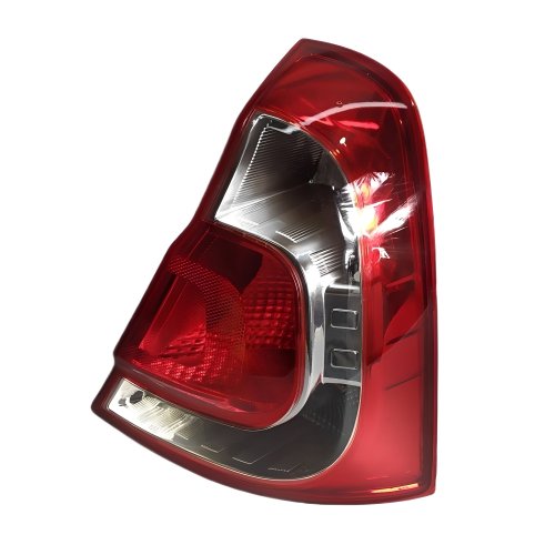 Lanterna Renault Clio 2013 Até 2016 Bicolor Cristal Carcaça Vermelha Lado Direito Passageiro