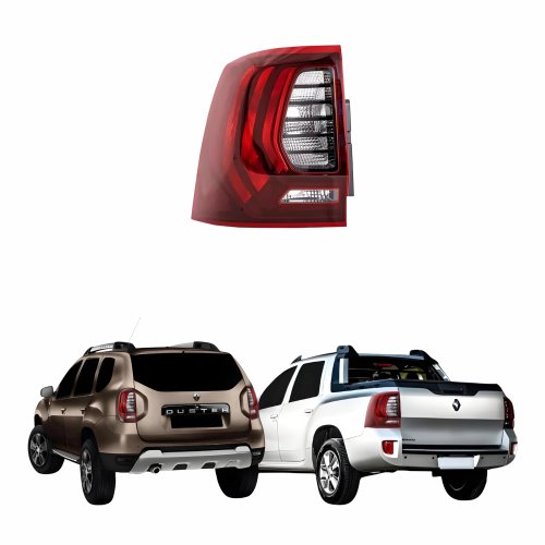 Lanterna Traseira Renault Duster Oroch 2016 Até 2019 Bicolor Lado Esquerdo Motorista