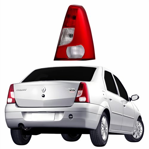 Lanterna Renault Logan 2007 2008 2009 2010 Bicolor Lado Direito Passageiro