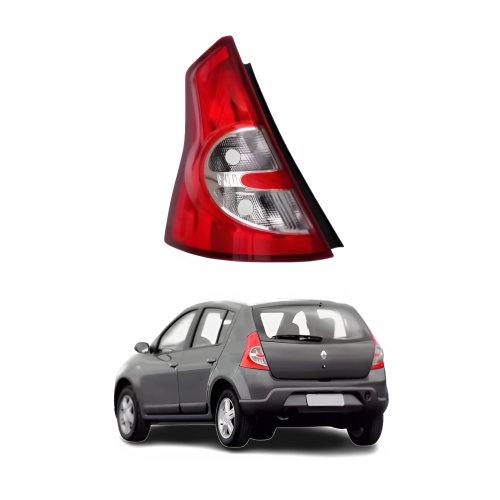 Lanterna Renault Sandero 2008 Até 2011 Fumê Lado Esquerdo Motorista