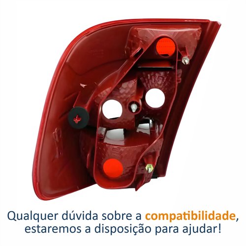 Lanterna Traseira Renault Symbol 2009 Até 2013 Lado Direito Passageiro