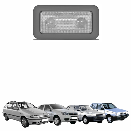 Lanterna Teto Fiat Uno Premio Siena Palio Weekend 1996 Até 2002 Cinza