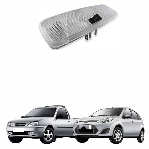 Lanterna Teto Ford Fiesta 2007 Até 2013 Courier 2010 Até 2013 Lente Frisada