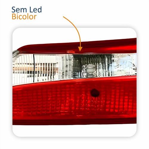Lanterna Traseira Toyota Corolla 2015 2016 2017 Tampa Bicolor Sem Led Lado Direito Passageiro
