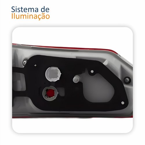 Lanterna Traseira Toyota Corolla 2015 2016 2017 Tampa Bicolor Sem Led Lado Direito Passageiro