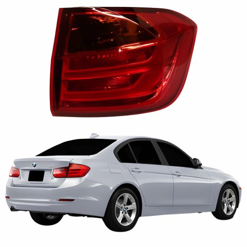 Lanterna Traseira Bmw Série 3 320i 325i 328i 2013 Até 2016 Bicolor Com Pisca Ambar Com Led Canto Lado Direito Passageiro