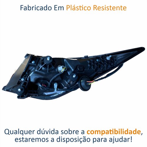 Lanterna Traseira Byd Dolphin 2023 2024 Com Led Lado Esquerdo Motorista