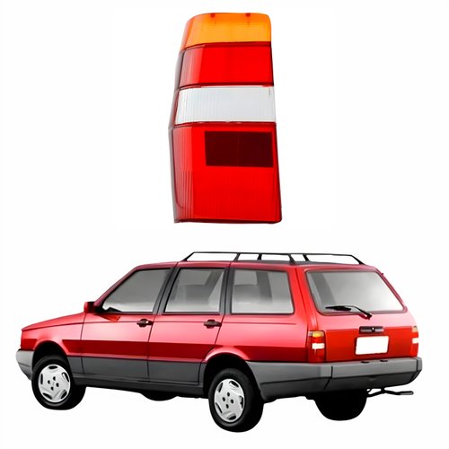 Lanterna Traseira Fiat Elba 1986 Até 1997 Tricolor Lado Esquerdo Motorista