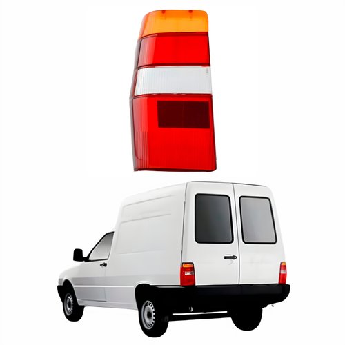 Lanterna Traseira Fiat Fiorino 1986 Até 2004 Tricolor Lado Esquerdo Motorista