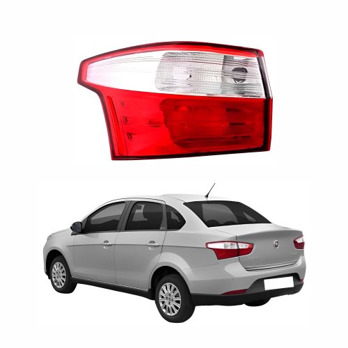 Lanterna Traseira Fiat Gran Siena 2012 Até 2019 Canto Lado Esquerdo Motorista