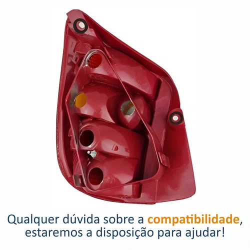 Lanterna Traseira Fiat Palio G1 1996 Até 2000 Tricolor Lado Direito Passageiro