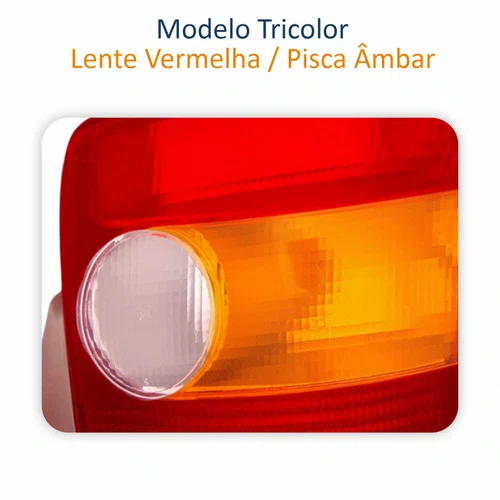 Lanterna Traseira Fiat Palio G1 1996 Até 2000 Tricolor Lado Direito Passageiro