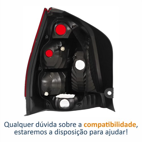 Lanterna Traseira Fiat Palio G3 2004 Até 2016 Lado Direito Passageiro