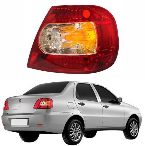 Lanterna Traseira Fiat Siena G3 2004 Até 2007 Canto Âmbar Lado Direito Passageiro