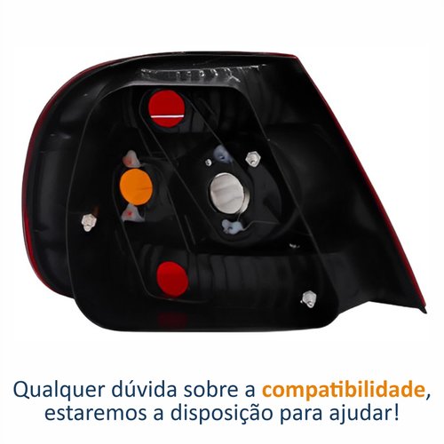 Lanterna Traseira Fiat Siena G3 2004 Até 2007 Canto Âmbar Lado Direito Passageiro