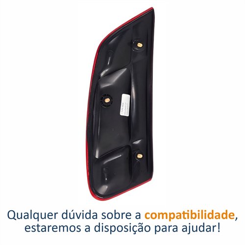 Lanterna Traseira Fiat Siena G3 2004 Até 2007 Tampa Lado Esquerdo Motorista