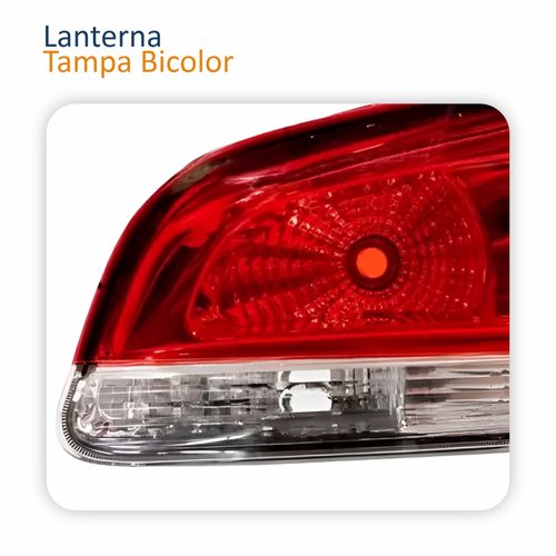 Lanterna Traseira Fiat Siena G4 2008 Até 2013 Tampa Bicolor Lado Direito Passageiro