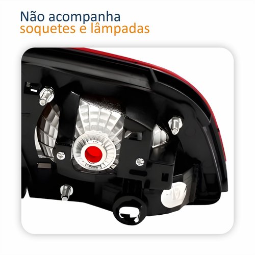 Lanterna Traseira Fiat Siena G4 2008 Até 2013 Tampa Bicolor Lado Direito Passageiro