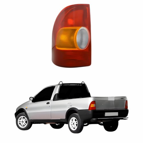 Lanterna Traseira Fiat Strada 1998 1999 2000 Âmbar Lado Esquerdo Motorista